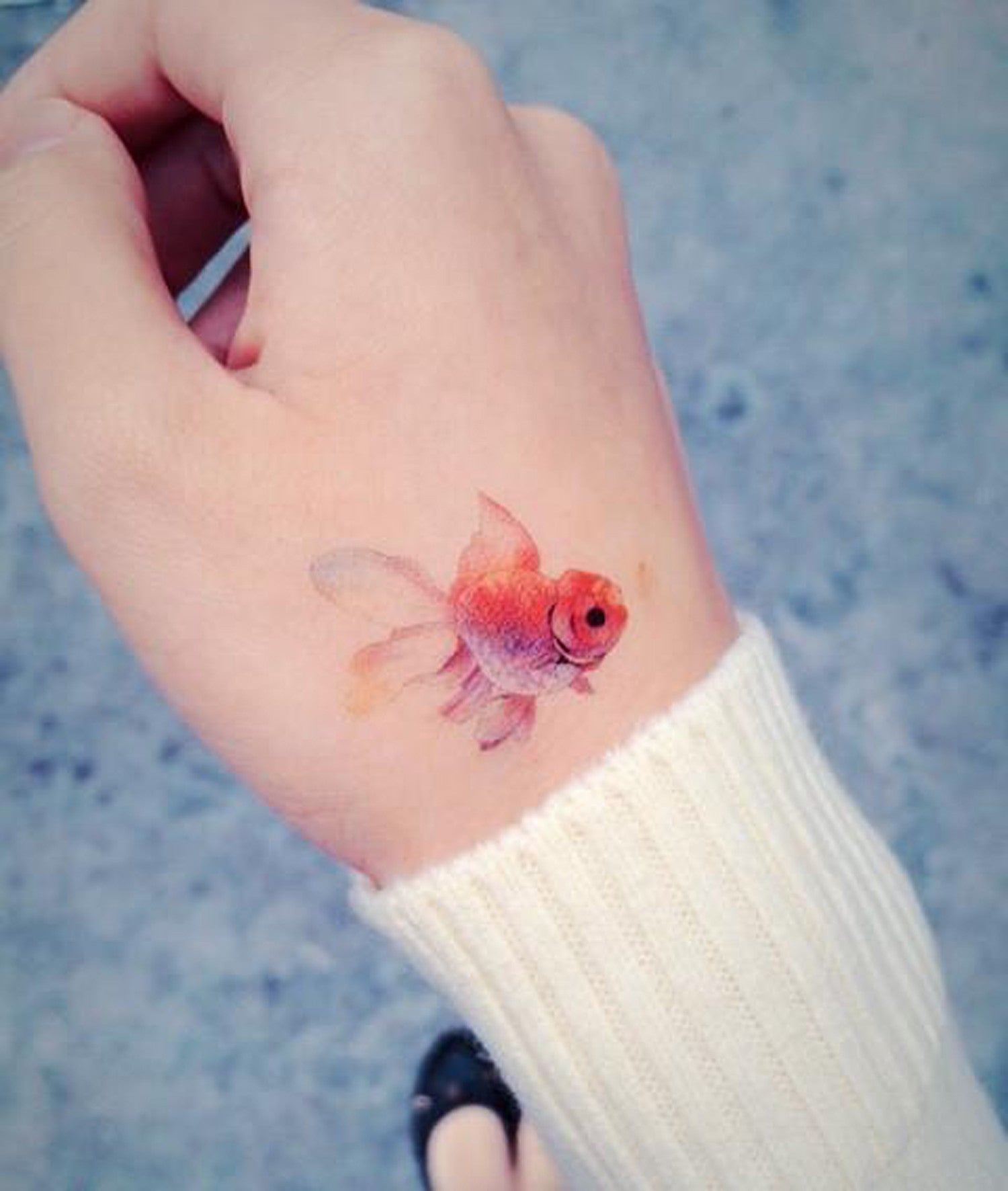 4pcs/Set Goldfish Constellation Pisces & Flower Waterproof Temporary Tattoo  Stickers | SHEIN USA